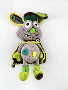 Crochet Special Rabbit with a Stylized Cloak and Decoration, Handmade, all woven stitch by stitch. Hang it on your bag and you will become a unique scenery. crochet special rabbit with a stylized cloak and decoration, handmade, all woven stitch by stitch. hang it on your bag and you will become a unique scenery.