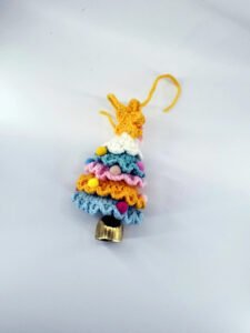 Handmade Crochet Christmas Tree Decor, Mini Tabletop Xmas Decoration with Star, Festive Ornament for Home Office, Unique Idea handmade crochet christmas tree decor, mini tabletop xmas decoration with star, festive ornament for home office, unique idea