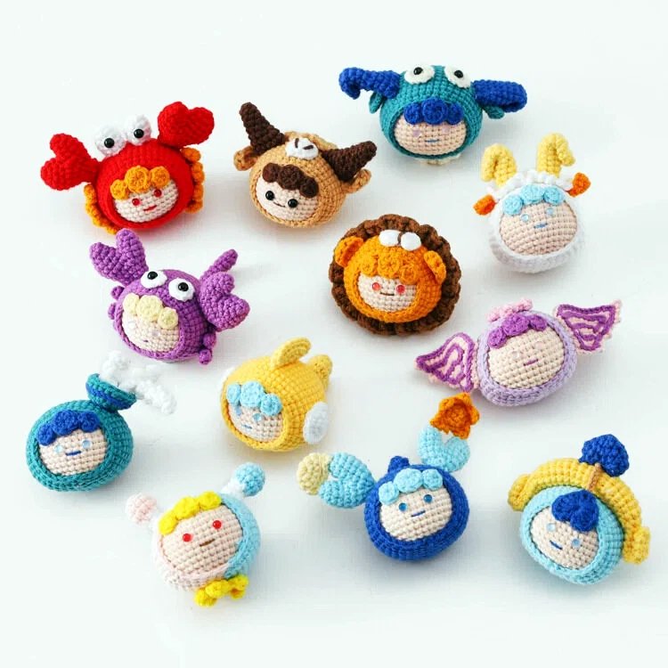 handmade constellations crochet, mini constellation keychain, unique idea birthday presents or daily surprises handmade constellations crochet, mini constellation keychain, unique idea birthday presents or daily surprises