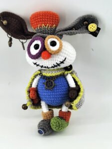 Crochet Special Rabbit with a Stylized Cloak and Decoration, Handmade, all woven stitch by stitch. Hang it on your bag and you will become a unique scenery. crochet special rabbit with a stylized cloak and decoration, handmade, all woven stitch by stitch. hang it on your bag and you will become a unique scenery.