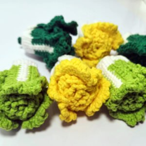 handmade crochet garliccabbagescallionchilis keychain yarn holder veggie bag charm students and friend yarn holder mini funny cabbage, funny knitted wool pocket cabbage doll creative cute crochet emotion cabbage for birthday gift party decoration encouragement