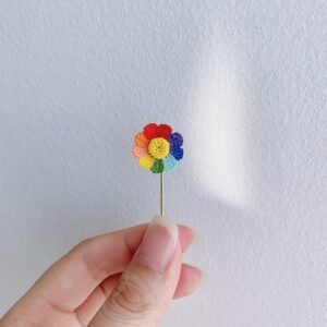 the micro hook sunflower brooch is a unique and exquisite item a rare gift that can enhance your individual charm