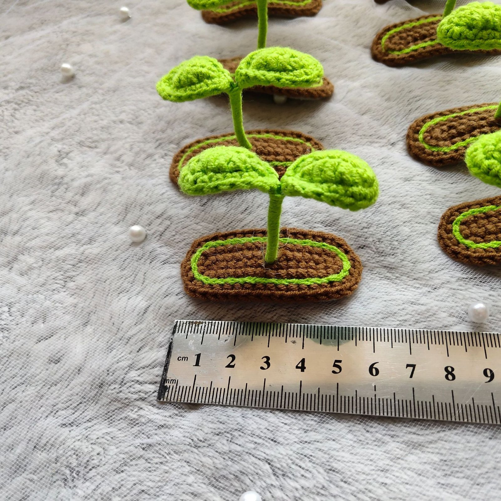 set of 2 hand knitted 3d sprout hair clips ; unique design; soft cotton crochet hair accessories; cute hair decor for kids & adults; daily wear & gift use; ideal for parties & casual outings; durable & gentle on hair; lightweight & comfortable set of 2 hand knitted 3d sprout hair clips ; unique design; soft cotton crochet hair accessories; cute hair decor for kids & adults; daily wear & gift use; ideal for parties & casual outings; durable & gentle on hair; lightweight & comfortable