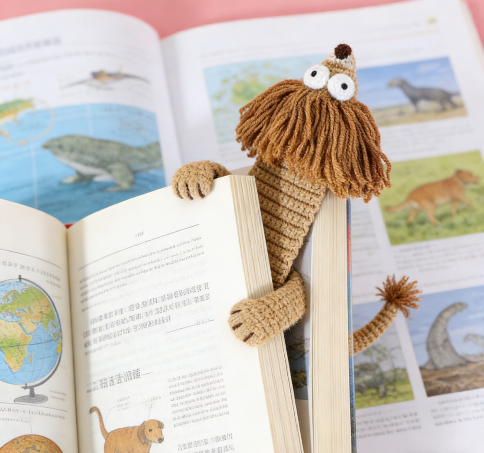 lion hand knitted cute bookmark;reading companion & bag charm;each piece is hand knitted with meticulous care, boasting a soft, skin friendly texture and delicate details that reflect thoughtful craftsmanship.slip it between pages, and it becomes your perfect reading buddy—effortlessly marking your progress while adding a playful, whimsical touch to your daily reading moments. add a touch of ritual to your reading with this charming little companion.with its adorable, distinctive design, it makes a thoughtful gift for book lovers, friends, and family, blending practicality with heartfelt warmth.more than just a bookmark, it can also be attached to your bag (with a clasp, if desired) as a cute accessory, adding a fun, whimsical flair to your everyday outfits and outings—one piece, multiple uses!crafted from high quality knitted materials, it’s durable, resistant to deformation and wear, and easy to maintain. it will accompany your reading and adventures for years to come, becoming a cozy little keepsake by your side. lion hand knitted cute bookmark;reading companion & bag charm;each piece is hand knitted with meticulous care, boasting a soft, skin friendly texture and delicate details that reflect thoughtful craftsmanship.slip it between pages, and it becomes your perfect reading buddy—effortlessly marking your progress while adding a playful, whimsical touch to your daily reading moments. add a touch of ritual to your reading with this charming little companion.with its adorable, distinctive design, it makes a thoughtful gift for book lovers, friends, and family, blending practicality with heartfelt warmth.more than just a bookmark, it can also be attached to your bag (with a clasp, if desired) as a cute accessory, adding a fun, whimsical flair to your everyday outfits and outings—one piece, multiple uses!crafted from high quality knitted materials, it’s durable, resistant to deformation and wear, and easy to maintain. it will accompany your reading and adventures for years to come, becoming a cozy little keepsake by your side.