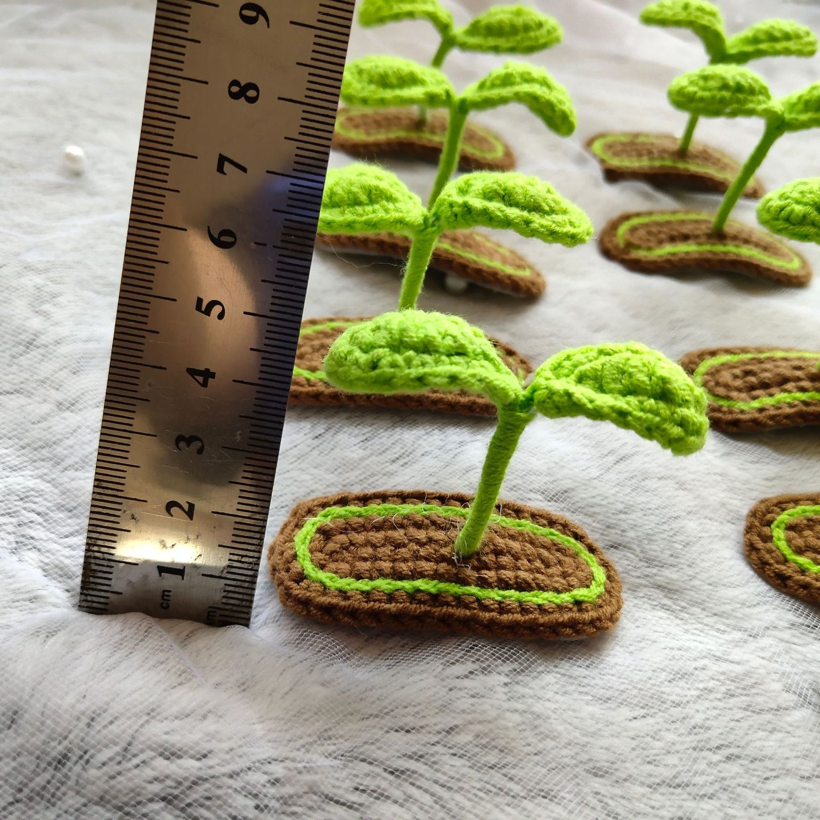 set of 2 hand knitted 3d sprout hair clips ; unique design; soft cotton crochet hair accessories; cute hair decor for kids & adults; daily wear & gift use; ideal for parties & casual outings; durable & gentle on hair; lightweight & comfortable set of 2 hand knitted 3d sprout hair clips ; unique design; soft cotton crochet hair accessories; cute hair decor for kids & adults; daily wear & gift use; ideal for parties & casual outings; durable & gentle on hair; lightweight & comfortable