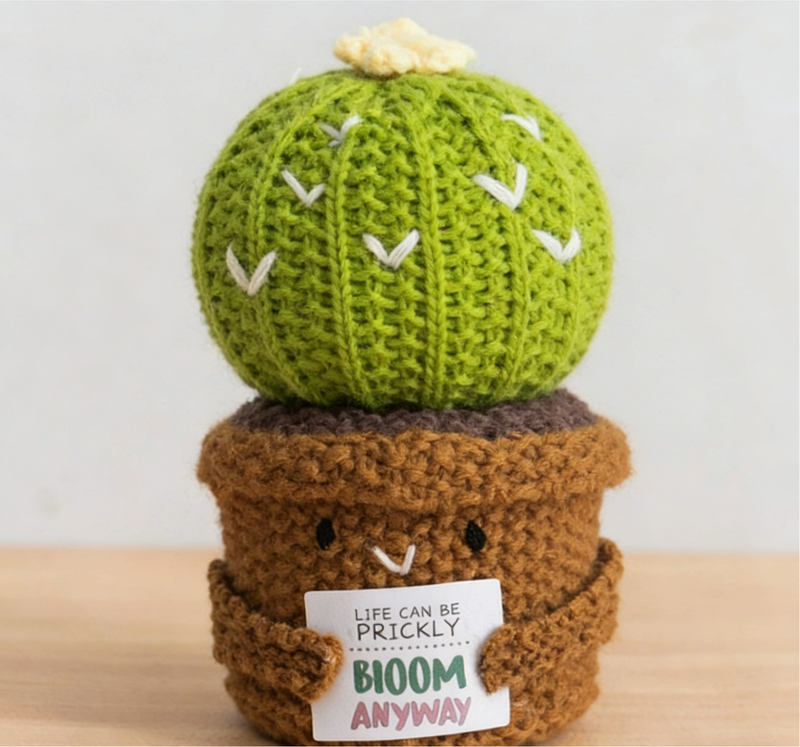 hand knitted smiling barrel cactus potted plant; unique design; soft cotton crochet succulent decor; mini tabletop ornament; daily home & office use; ideal gift for birthday & encouragement; durable & maintenance free; spritz with perfume for natural scent diffusion, releases your unique fragrance hand knitted smiling barrel cactus potted plant; unique design; soft cotton crochet succulent decor; mini tabletop ornament; daily home & office use; ideal gift for birthday & encouragement; durable & maintenance free; spritz with perfume for natural scent diffusion, releases your unique fragrance