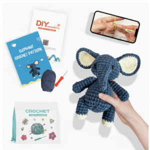 diy crochet cow kit ,perfect for crafting lovers; hand crochet animal doll making set that requires you to create the adorable cow by yourself, infusing every stitch with your care and love. the kit comes with full english instructions and complete english diagrams, paired with english only tutorial videos to guide you step by step—ideal for both beginners and hobbyists. handmade with your own hands, this crocheted cow is more than a craft; it’s a heartfelt and warm gift. whether for birthdays, festivals, or daily surprises, it conveys sincere affection that factory made products can’t match, making every moment of gifting and crafting meaningful.