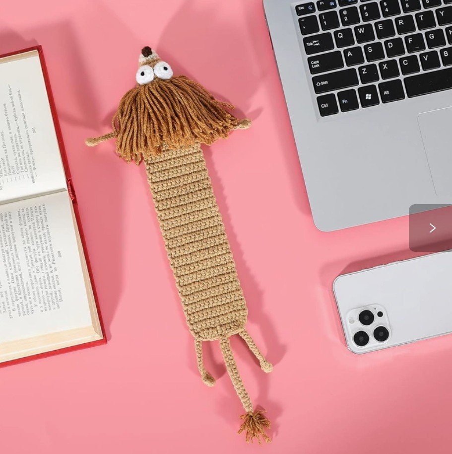 lion hand knitted cute bookmark;reading companion & bag charm;each piece is hand knitted with meticulous care, boasting a soft, skin friendly texture and delicate details that reflect thoughtful craftsmanship.slip it between pages, and it becomes your perfect reading buddy—effortlessly marking your progress while adding a playful, whimsical touch to your daily reading moments. add a touch of ritual to your reading with this charming little companion.with its adorable, distinctive design, it makes a thoughtful gift for book lovers, friends, and family, blending practicality with heartfelt warmth.more than just a bookmark, it can also be attached to your bag (with a clasp, if desired) as a cute accessory, adding a fun, whimsical flair to your everyday outfits and outings—one piece, multiple uses!crafted from high quality knitted materials, it’s durable, resistant to deformation and wear, and easy to maintain. it will accompany your reading and adventures for years to come, becoming a cozy little keepsake by your side. lion hand knitted cute bookmark;reading companion & bag charm;each piece is hand knitted with meticulous care, boasting a soft, skin friendly texture and delicate details that reflect thoughtful craftsmanship.slip it between pages, and it becomes your perfect reading buddy—effortlessly marking your progress while adding a playful, whimsical touch to your daily reading moments. add a touch of ritual to your reading with this charming little companion.with its adorable, distinctive design, it makes a thoughtful gift for book lovers, friends, and family, blending practicality with heartfelt warmth.more than just a bookmark, it can also be attached to your bag (with a clasp, if desired) as a cute accessory, adding a fun, whimsical flair to your everyday outfits and outings—one piece, multiple uses!crafted from high quality knitted materials, it’s durable, resistant to deformation and wear, and easy to maintain. it will accompany your reading and adventures for years to come, becoming a cozy little keepsake by your side.